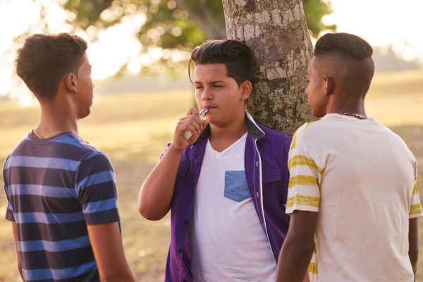 Adolescentes Meninos Fumando Cigarro Eletrônico E-cig - Stockphoto #17922490 | Banco de Imagens Panthermedia