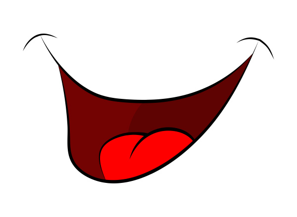 Sorriso, boca para desenho de vetor de desenho de personagem fotomural •  fotomurais delicioso, saboroso, deliciosamente