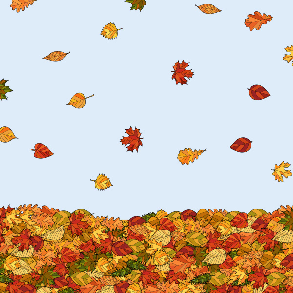 rabisco abstrato caindo outono deixa fundo