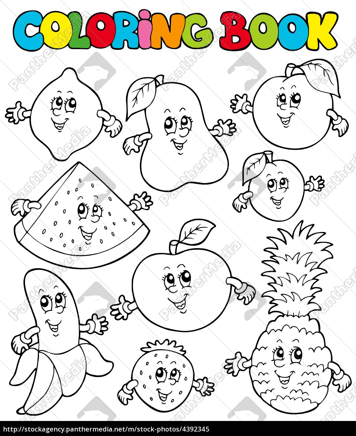 Desenho de Banana para Colorir - Colorir.com