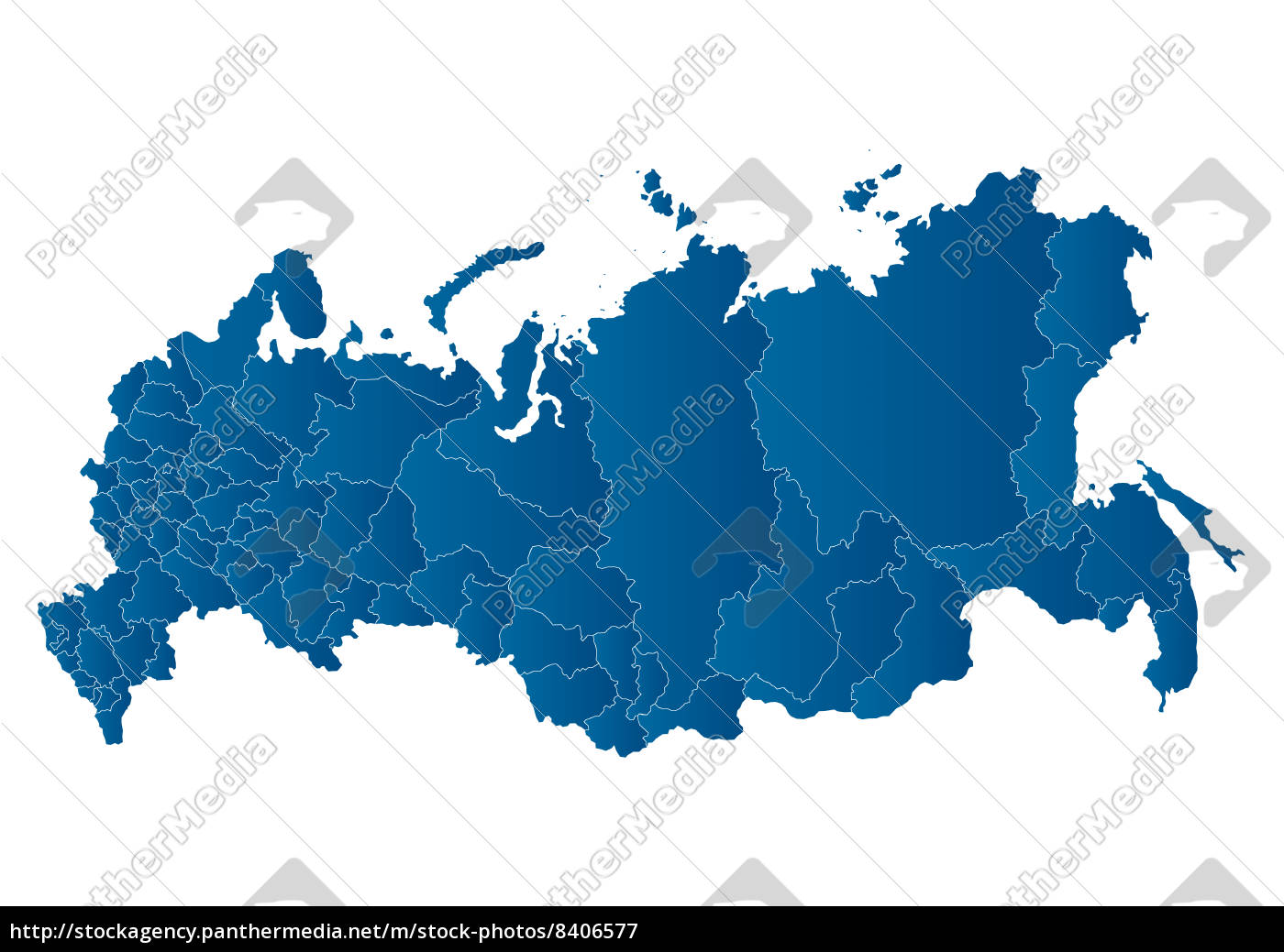 mapa do vetor da federação russa - Fotos de arquivo #8406577