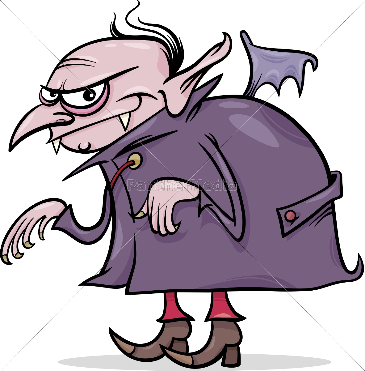 ilustração de desenho animado vampiro halloween - Stockphoto #10085924