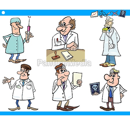 desenho animado personagens da equipe médica definido - Fotos de arquivo  #11708803
