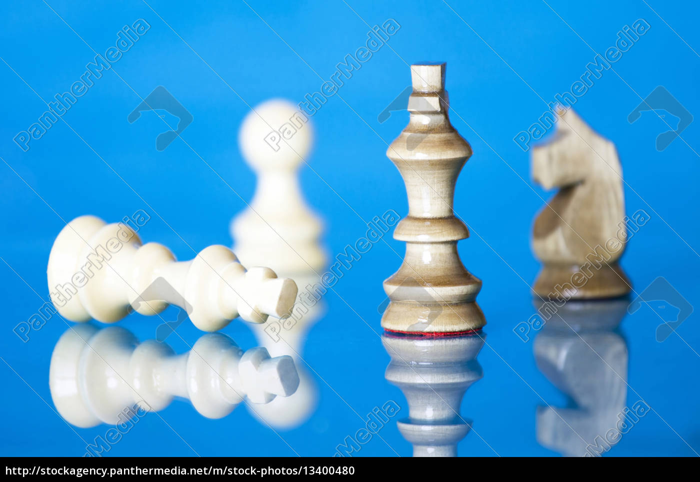 Checkmate Do Rei E Da Rainha Da Xadrez Foto de Stock - Imagem de