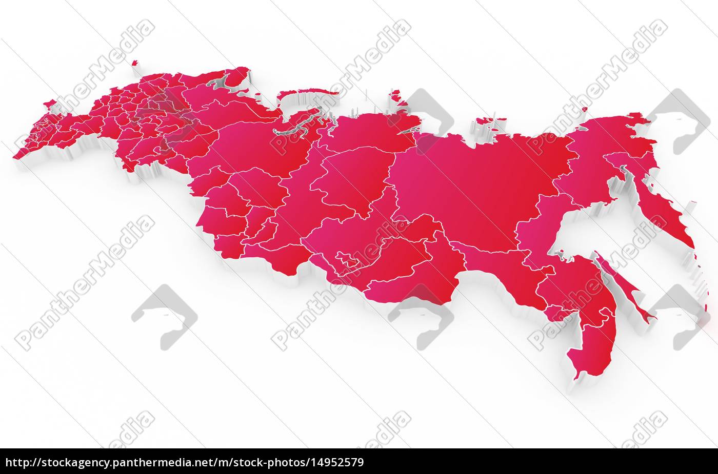 Novo mapa da Federação Russa e da Crimeia - Stockphoto #14952579