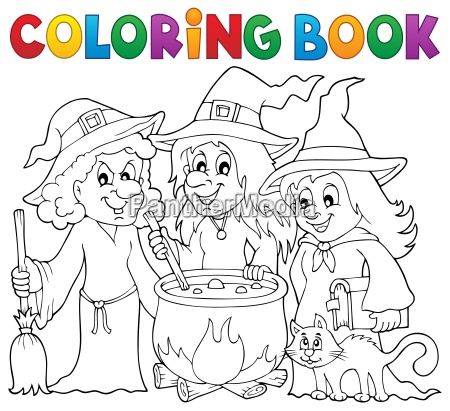  Livro para Colorir de Bruxas 1 (Portuguese Edition