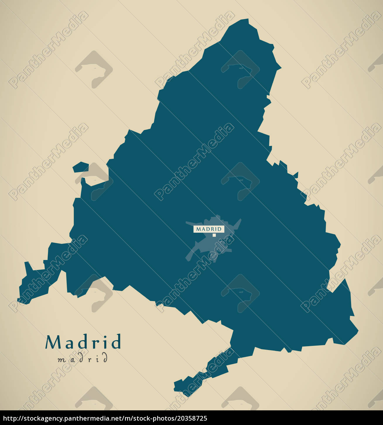 Ilustração do mapa de espanha