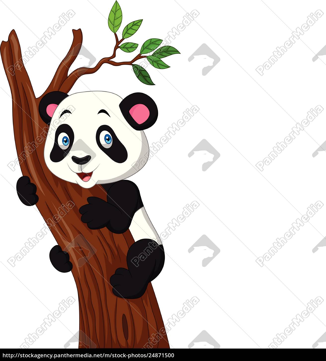 Desenhos Animados Bonitos Da Panda Ilustração do Vetor - Ilustração de  selva, protegido: 115752096