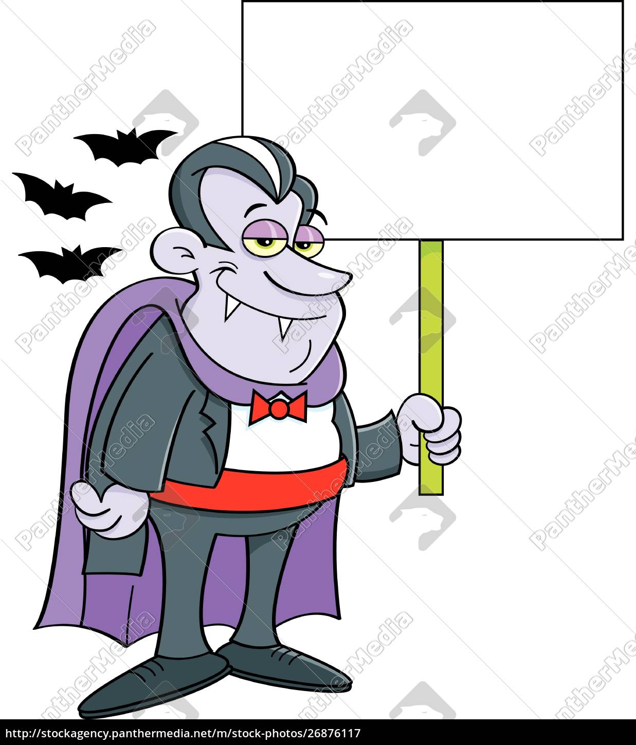 Ilustração de desenho de vampiro fofo