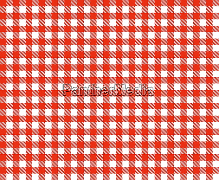 Ilustração de toalha de mesa xadrez vermelho branco - Fotos de arquivo  #25779113