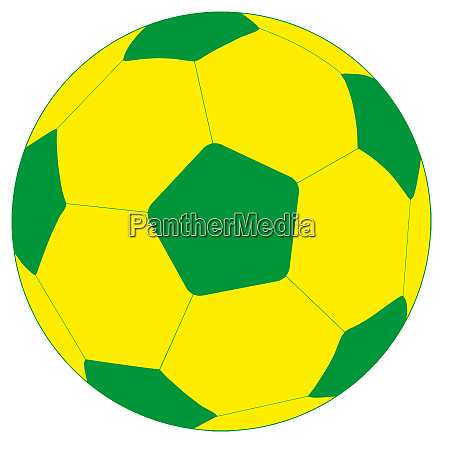 Bola Futebol verde/amarelo - Officina's