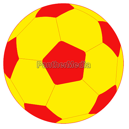 Bola Preta E Amarela Dos Esportes Imagem de Stock - Imagem de
