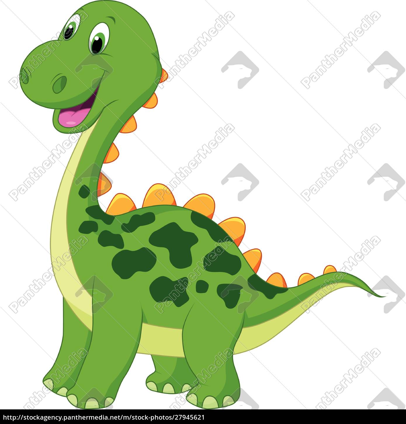 Desenho animado de dinossauro fofo - Stockphoto #27945621