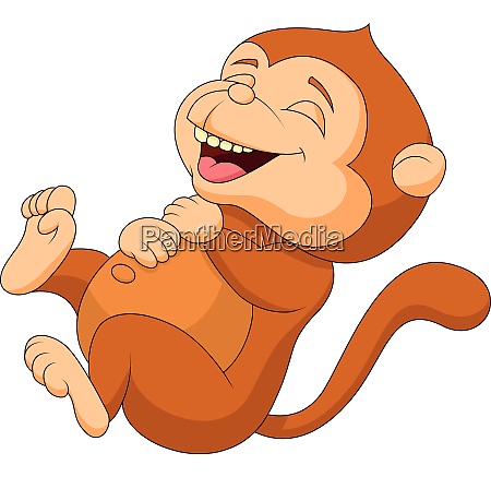 Desenho de macaco fofo