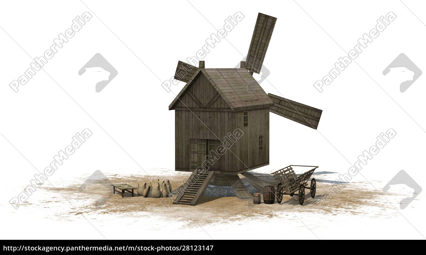 moinho de vento antigo, moinho de vento de madeira vintage