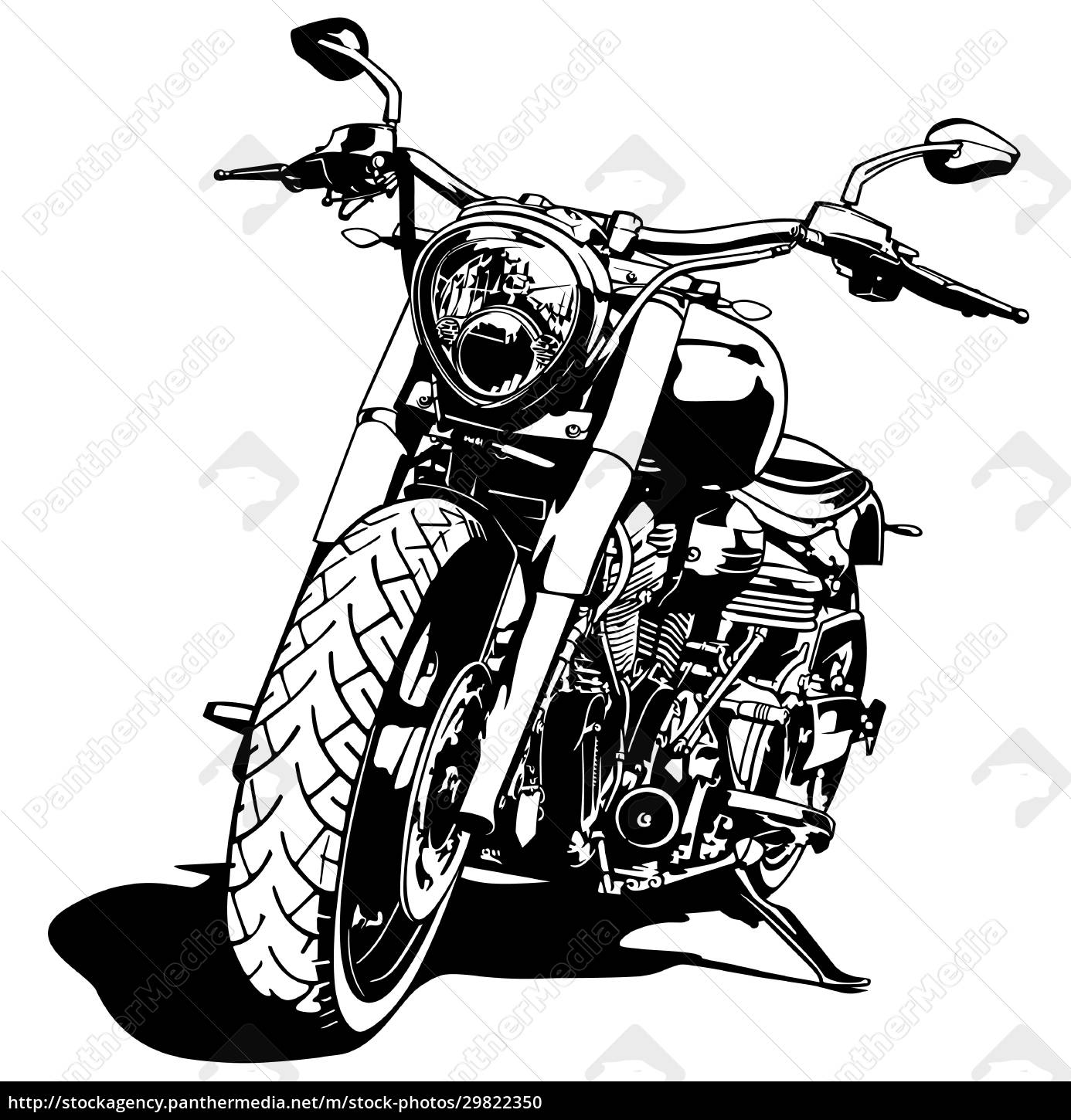 Desenho de motocicleta imagem vetorial de fxm73© 64000085
